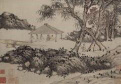 明 沈周 魏园雅集图 纸本